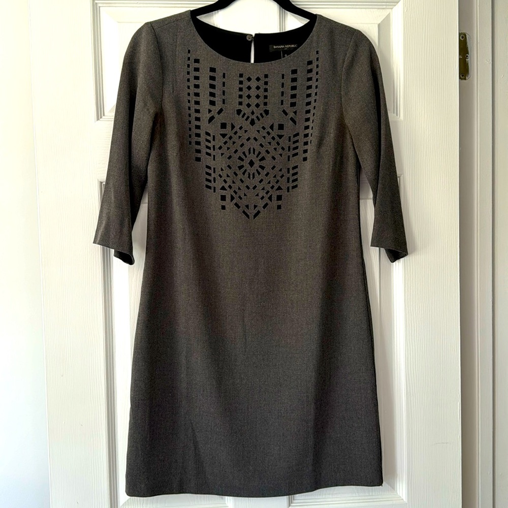 Banana Republic Charcoal Grey Dress